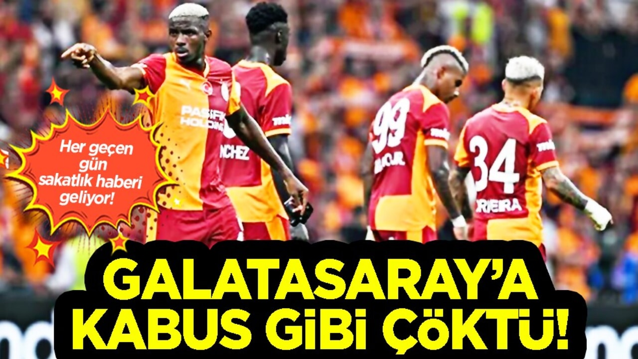 2 kırmızı-2 sakatlık: Galatasaray bunu beğenmedi!: Kabus gibi çöktüler resmen...