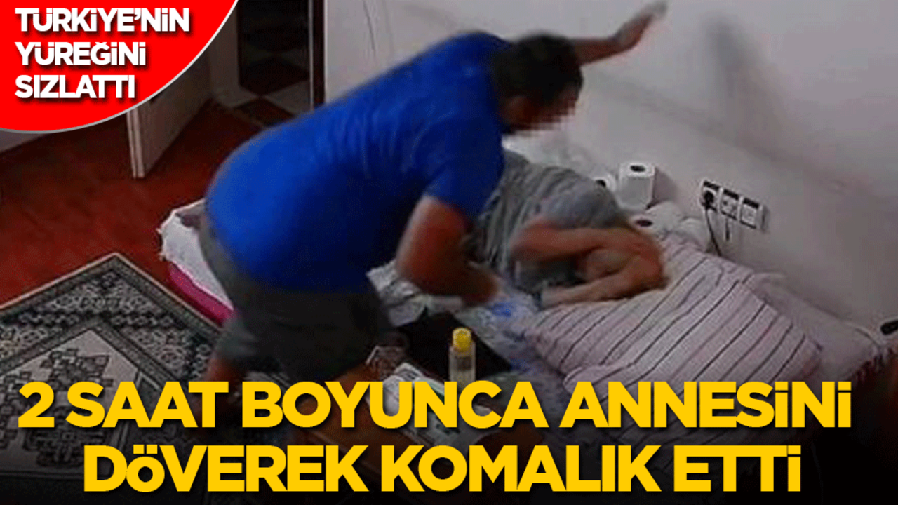 2 saat boyunca annesini döverek komalık etti