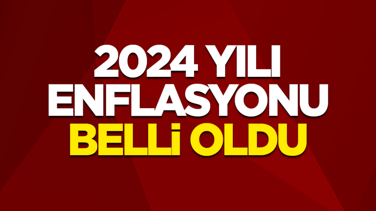 2024 yılı enflasyonu belli oldu!