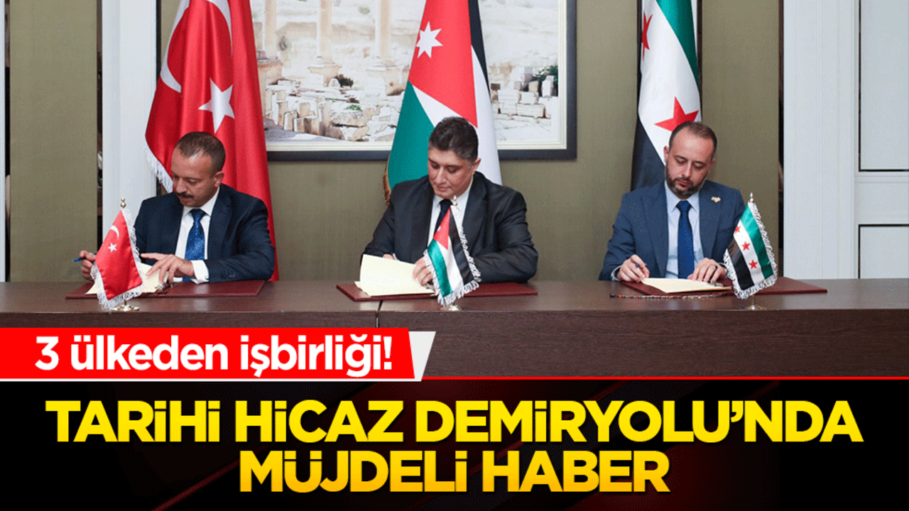 3 ülkeden işbirliği! Tarihi Hicaz Demiryolu’nda müjdeli haber