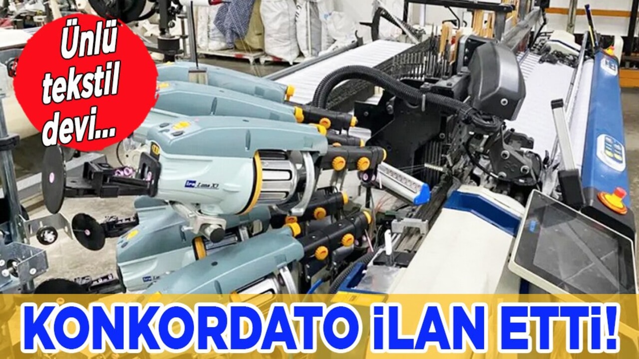34 yıl önce kurulan dev tekstil firması konkordato talep etti