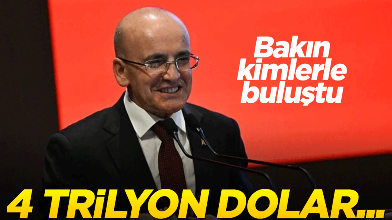 4 trilyon dolarlık toplantı! Bakan Şimşek bakın kimlerle buluştu