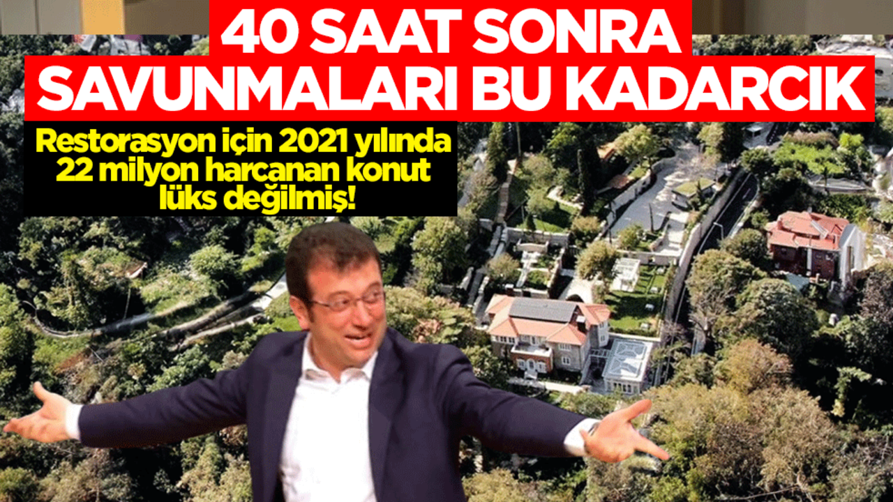 40 saat sonra, savunmaları bu kadarcık.. Restorasyon için 2021 yılında 22 milyon harcanan konut, lüks değilmiş!