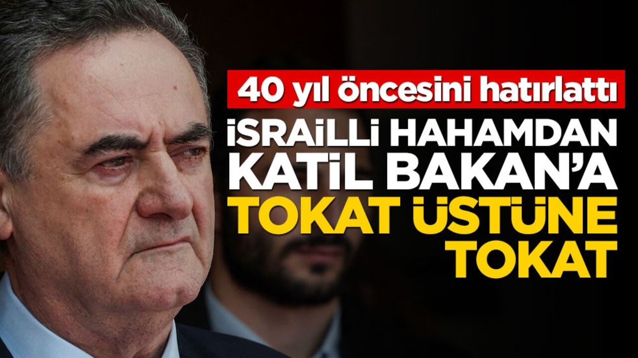 40 yıl öncesini hatırlattı! İsrailli hahamdan katil bakana tokat üstüne tokat