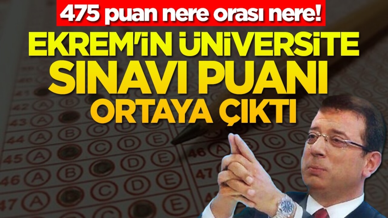 475 puan nere orası nere! Ekrem'in üniversite sınavı puanı ortaya çıktı