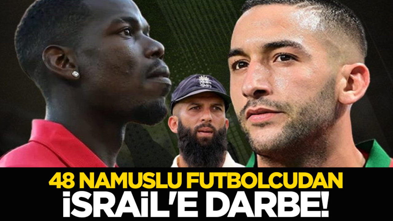 48 namuslu futbolcudan İsrail'e darbe!
