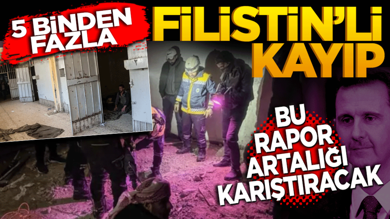 5 binden fazla Filistinli kayıp! Bu rapor ortalığı karıştıracak