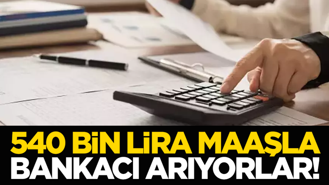 540 bin lira maaşla bankacı arıyorlar!