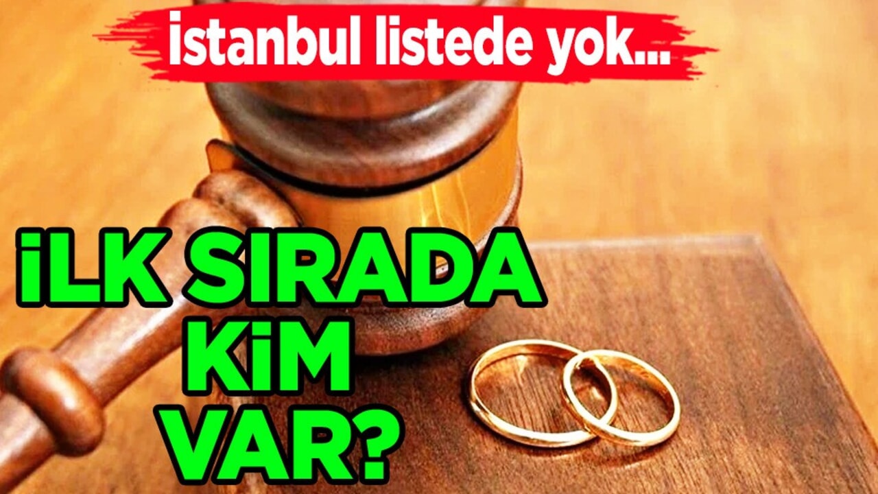 5’inde de, tercih yıllardır CHP.. CHP’nin baskın çıktığı illerde, boşanmalar da zirvede..