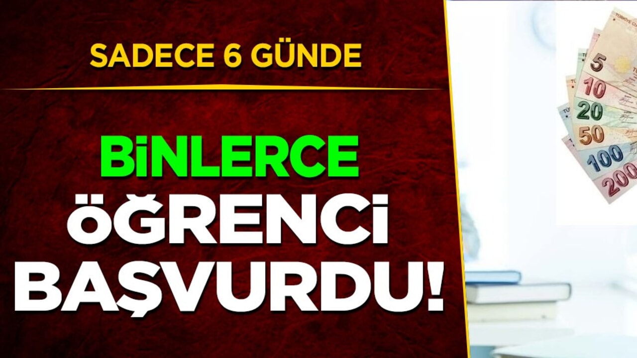 6 günde 200 bini aşkın genç öğrenci başvurdu: Günlük 1.083 lira ödenecek! Müjdeli haber