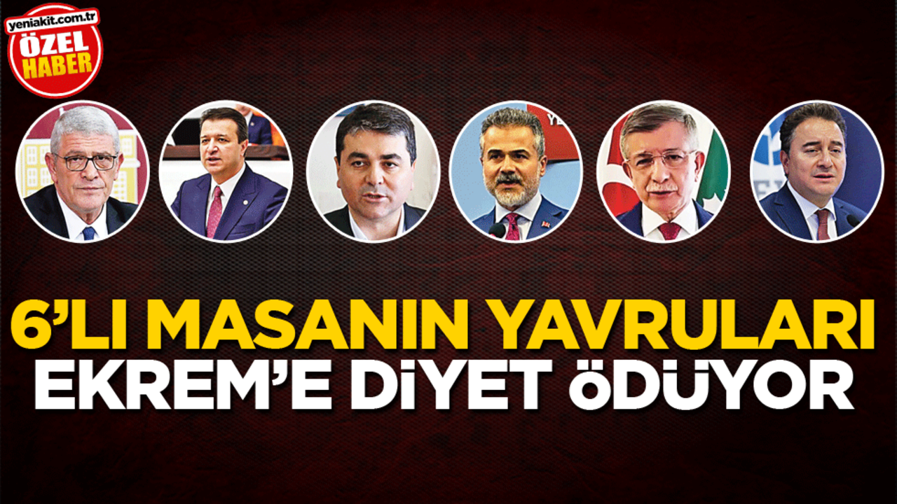 6’lı masanın yavruları Ekrem’e diyet ödüyor