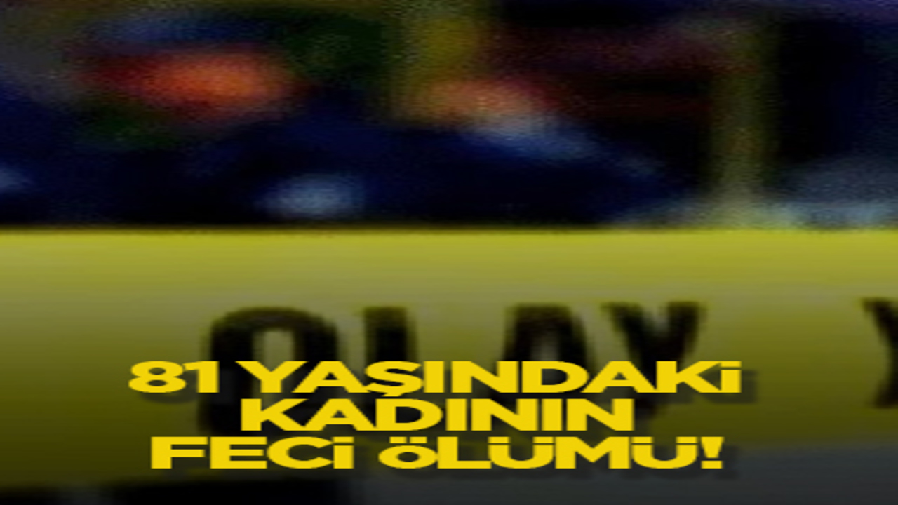 81 yaşındaki kadının feci ölümü!