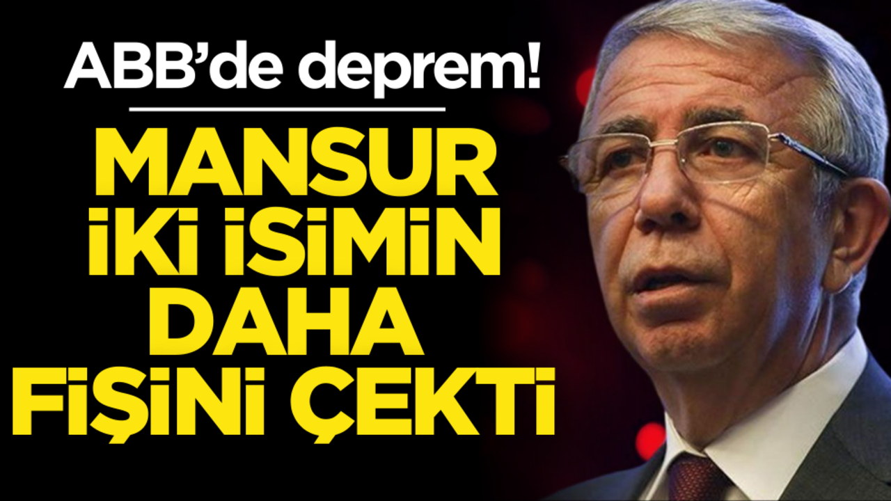 ABB’de deprem! Mansur iki ismin daha fişini çekti