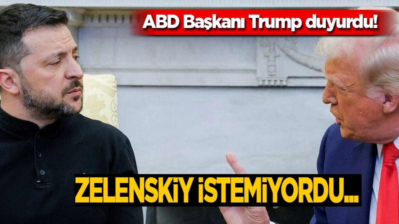 ABD Başkanı Trump bombayı patlattı: Zelenskiy daha önce barış istemiyordu! 