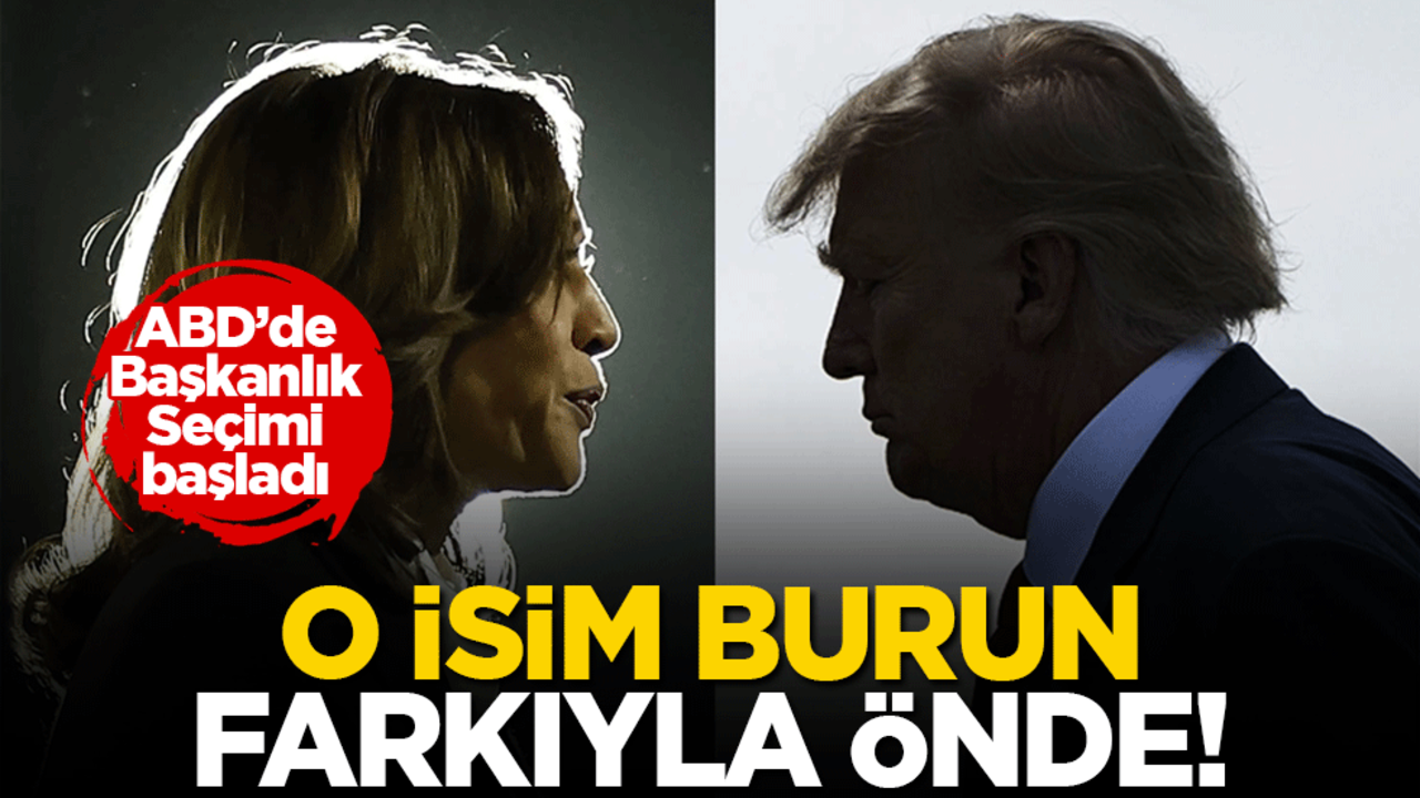 ABD Başkanlık Seçimi başladı! O isim burun farkıyla önde