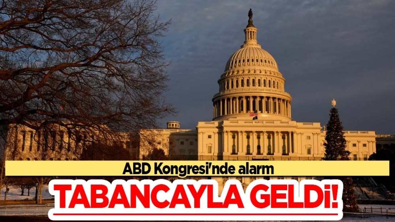 ABD Kongresi'nde alarm! İşaret fişeği tabancasıyla gitti! Başarılı olamadı gözaltında!
