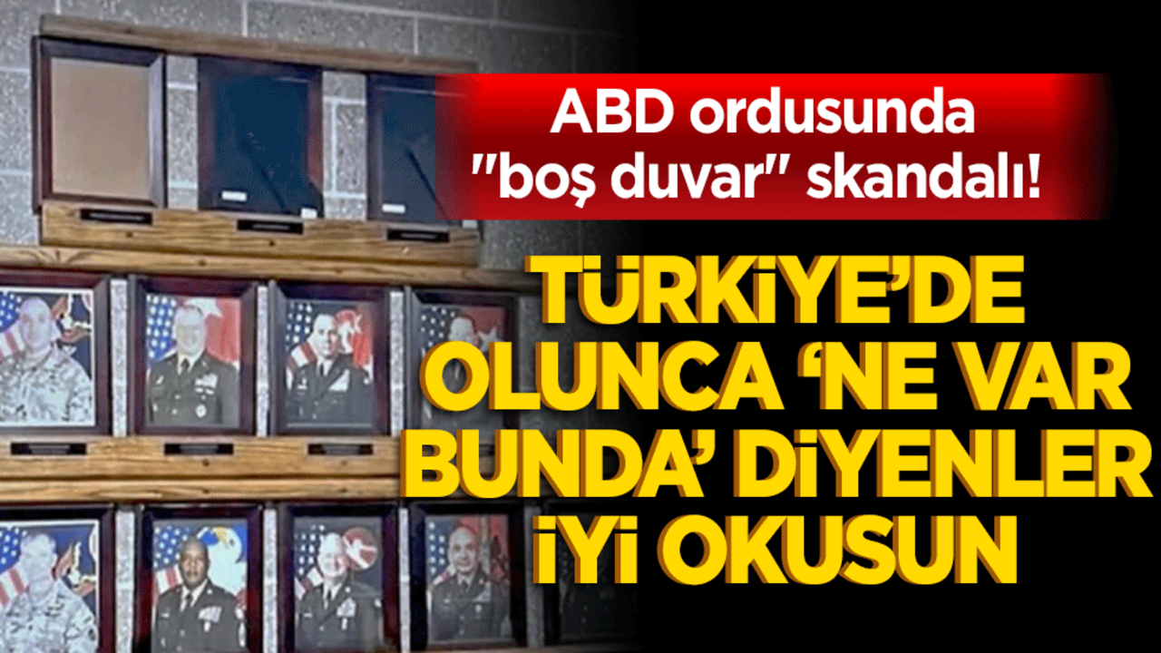 ABD ordusunda "boş duvar" skandalı! Komutan görevden alındı