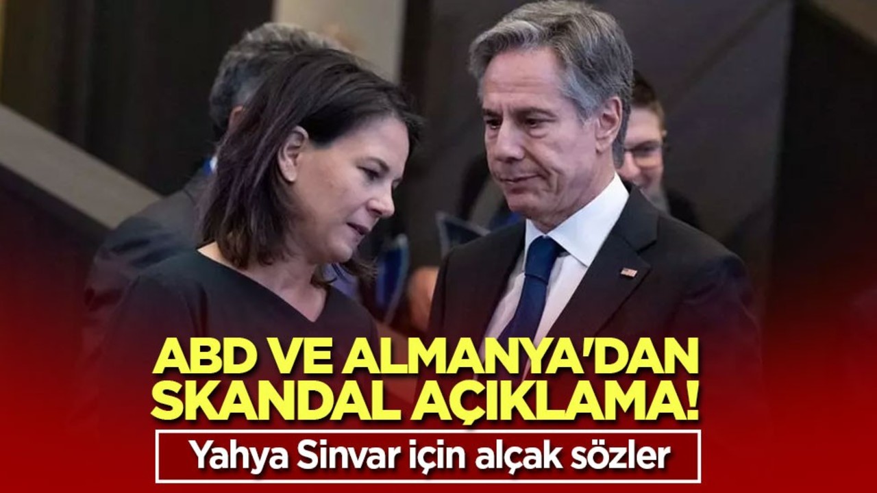 ABD ve Almanya'dan skandal açıklama! Yahya Sinvar için alçak sözler