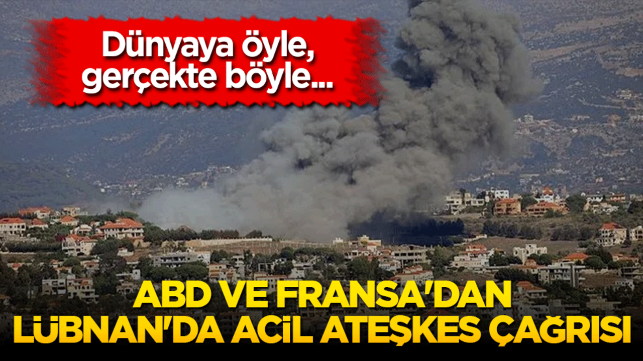 ABD ve Fransa'dan Lübnan'da acil ateşkes çağrısı