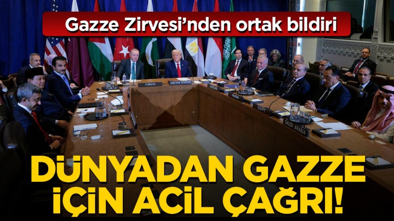 ABD’de Gazze Zirvesi: Ortak bildiride ateşkes ve barış vurgusu