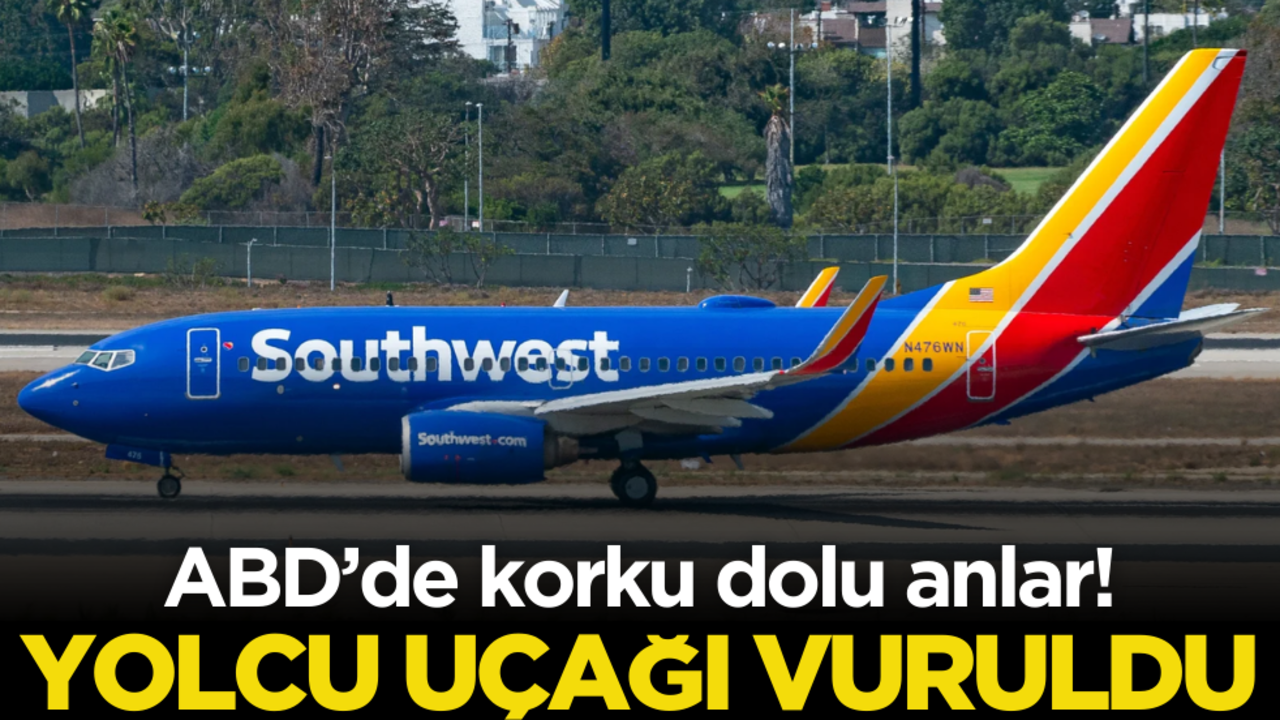 ABD’de korku dolu anlar! Yolcu uçağı vuruldu