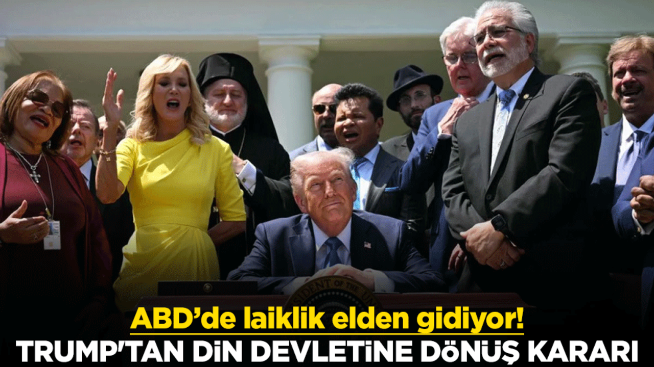ABD’de laiklik elden gidiyor! Trump'tan din devletine dönüş kararı