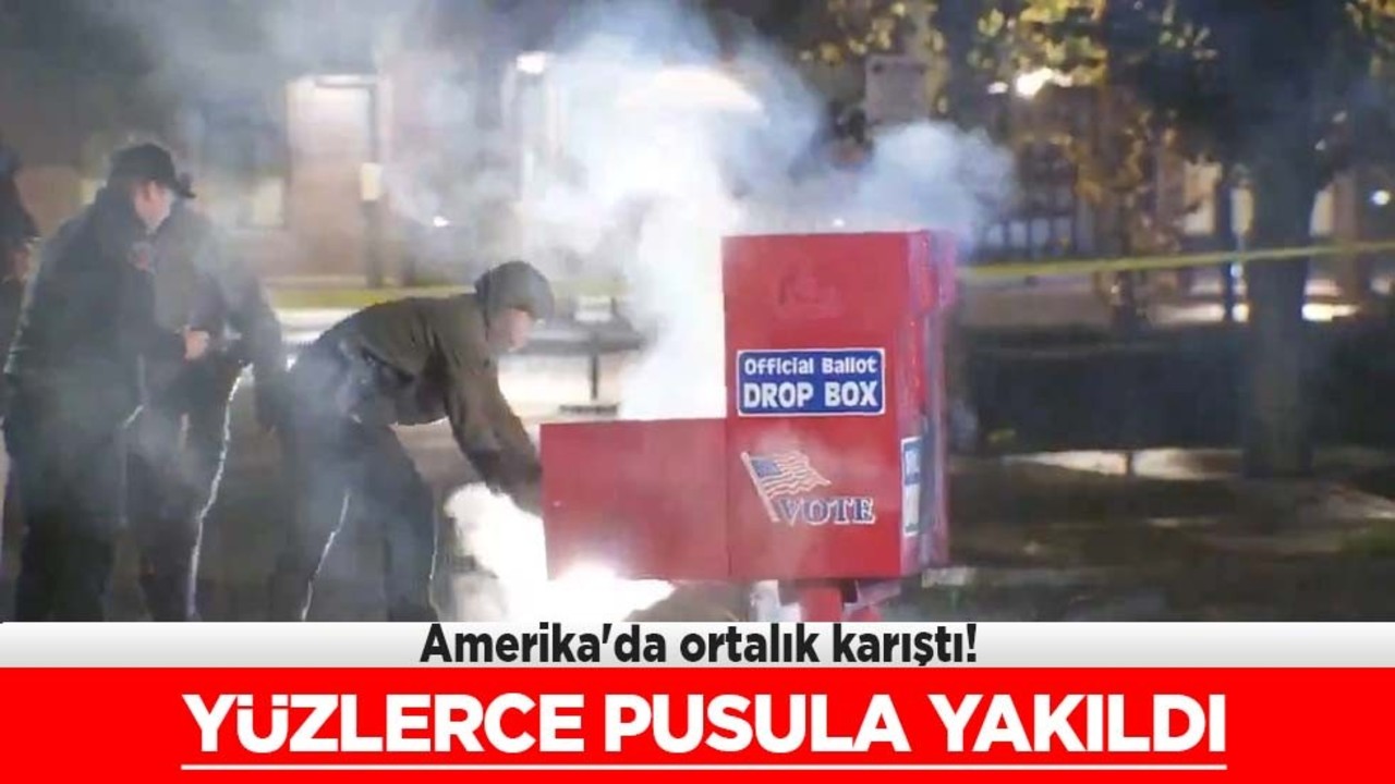 ABD'de seçim sandıkları kundaklandı! Şoke eden olay: Yüzlerce oy pusulası yakıldı! Flaş açıklama