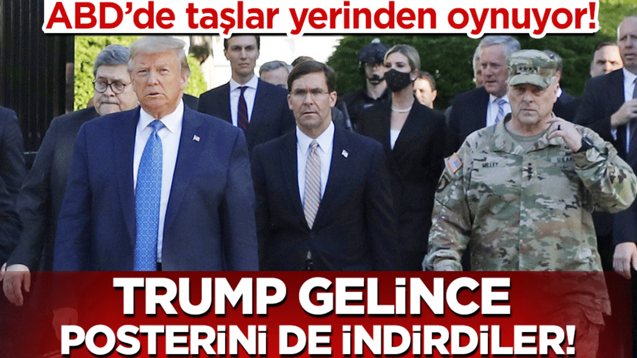 ABD'de taşlar yerinden oynuyor: Trump gelince posterini de indirdiler!