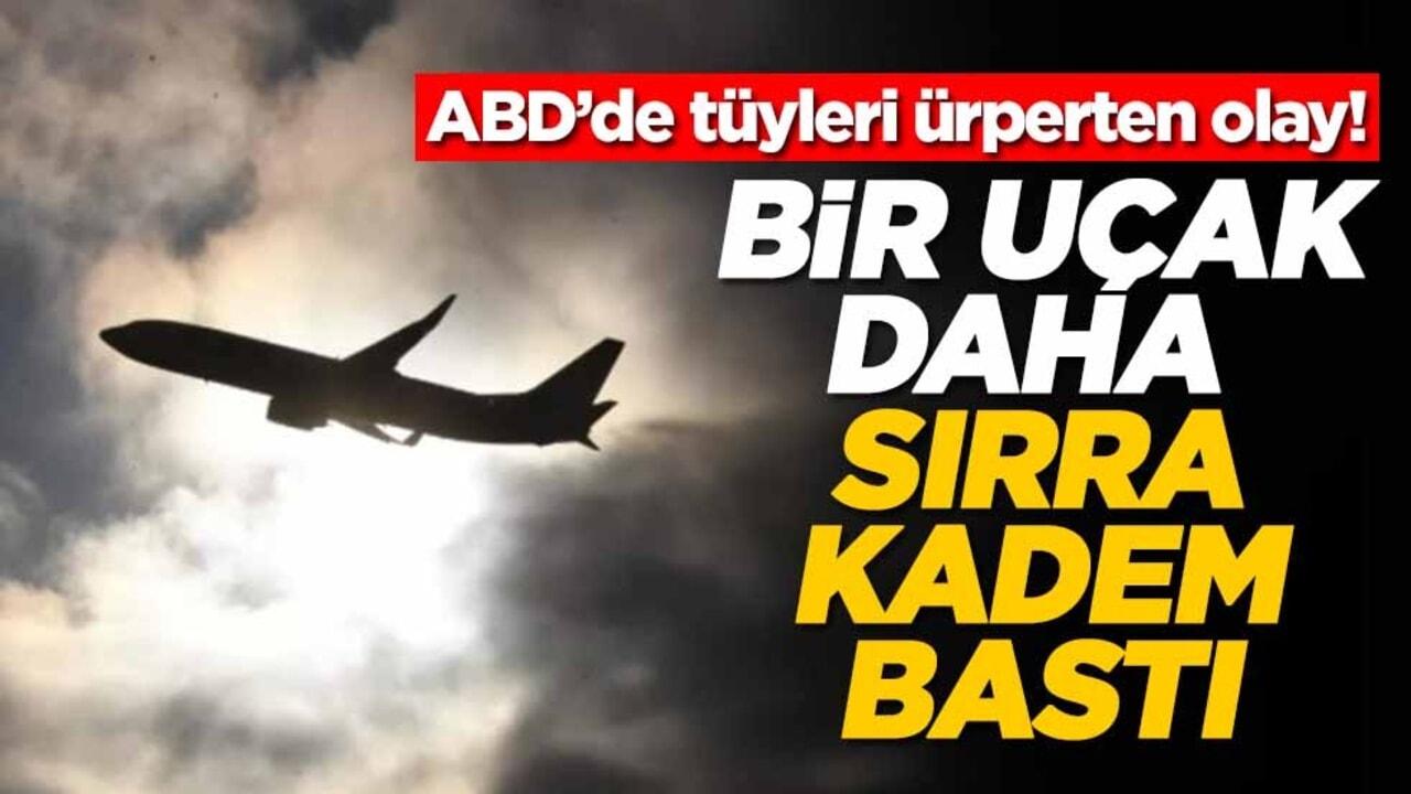 ABD’de tüyleri ürperten olay! Bir uçak daha sırra kadem bastı