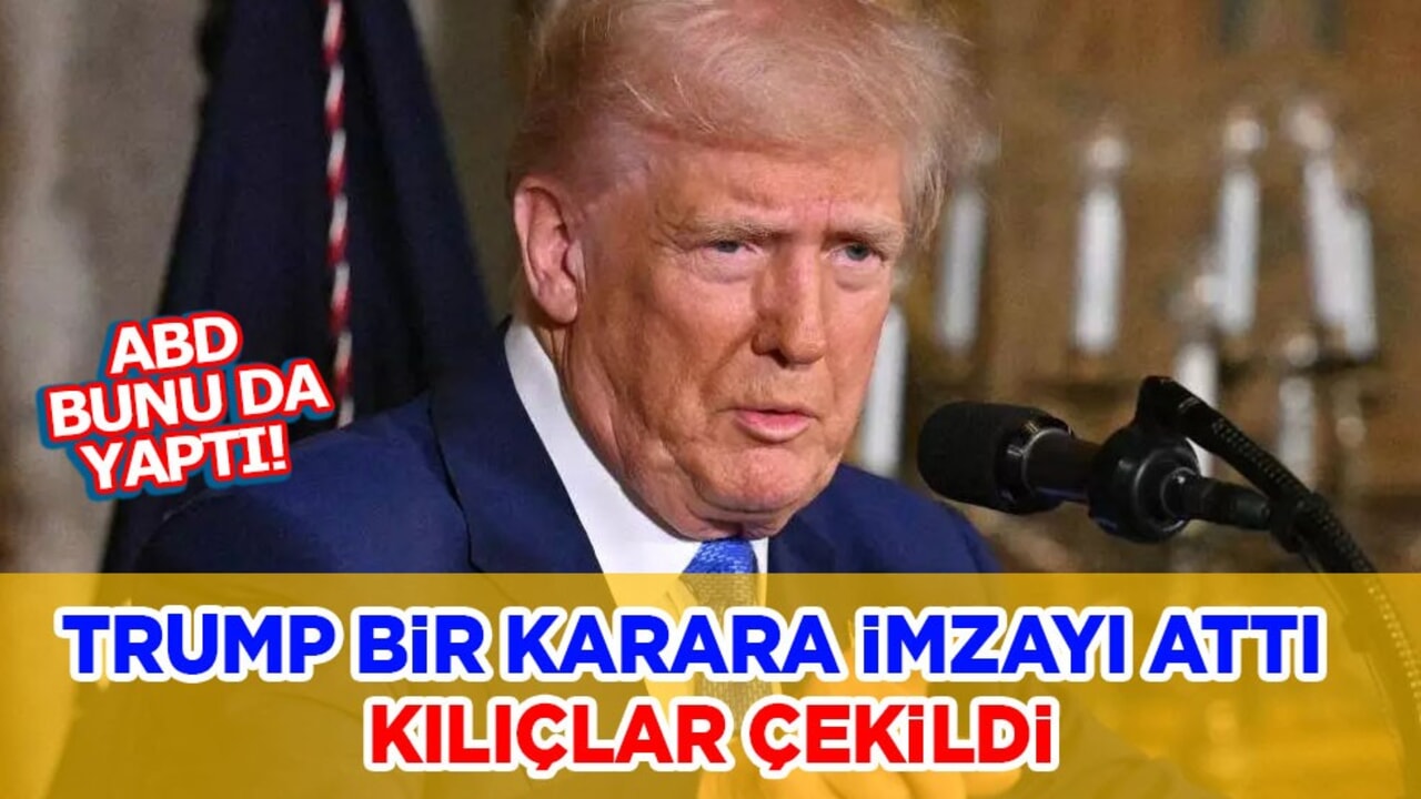 ABD'den beklenmedik karar: Trump önemli bir karara imzayı attı, kılıçlar çekildi!
