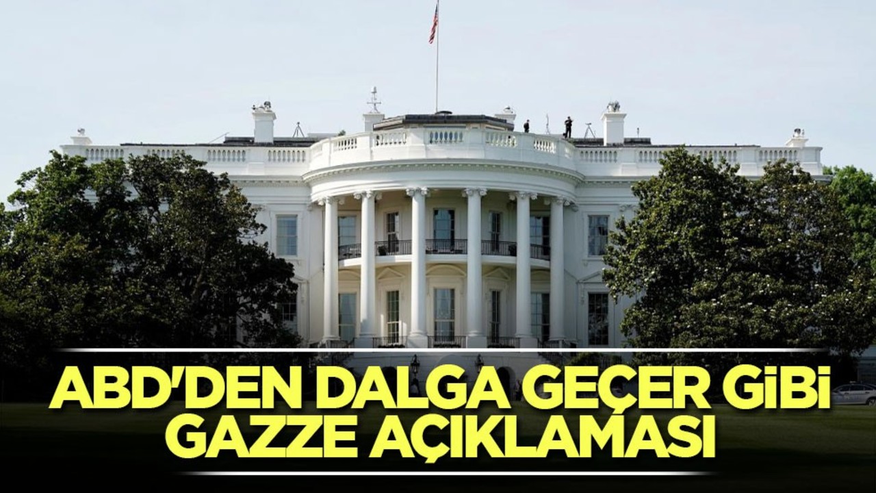 ABD'den dalga geçer gibi Gazze açıklaması