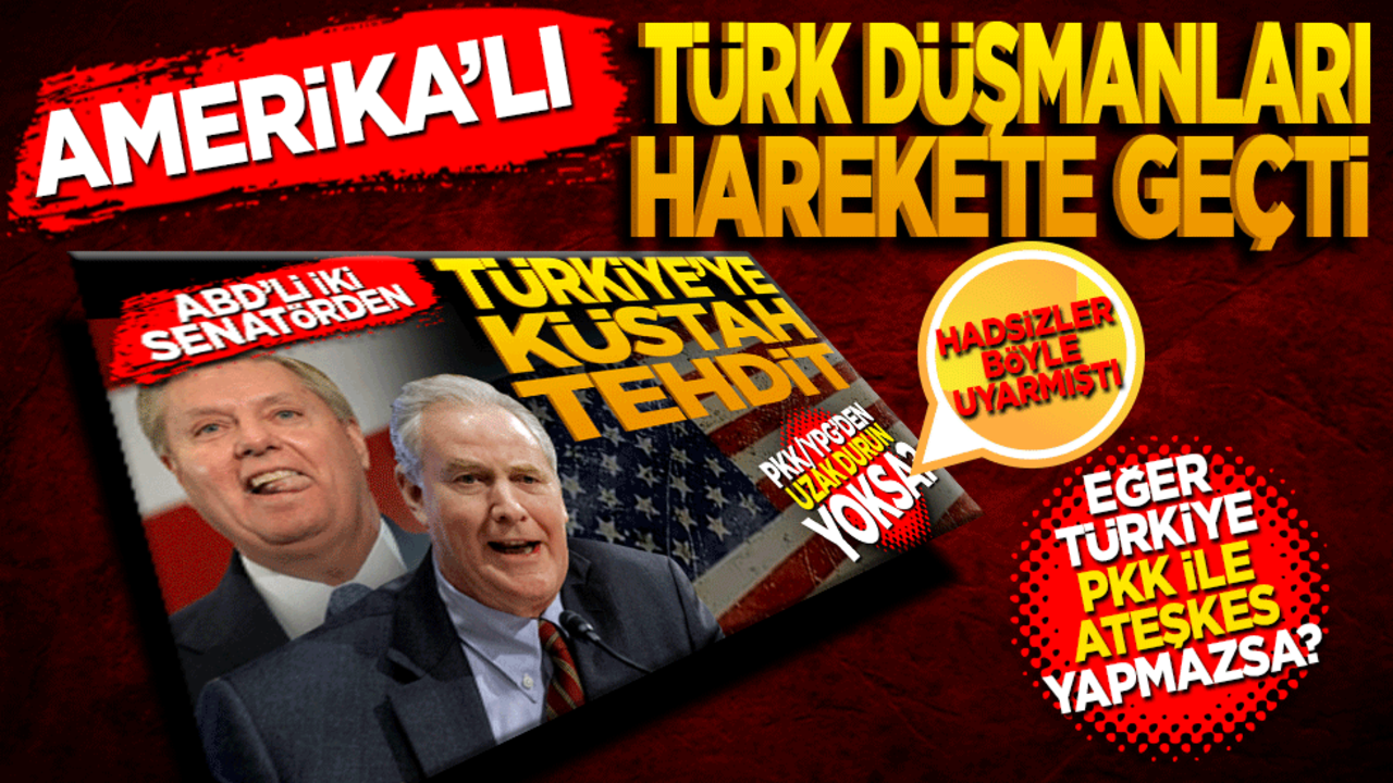 ABD’li Türk düşmanları harekete geçti! Eğer Türkiye PKK ile ateşkes yapmazsa?