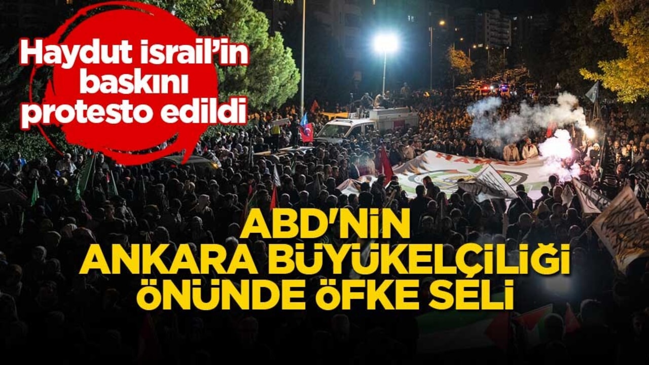 ABD'nin Ankara Büyükelçiliği önünde öfke seli