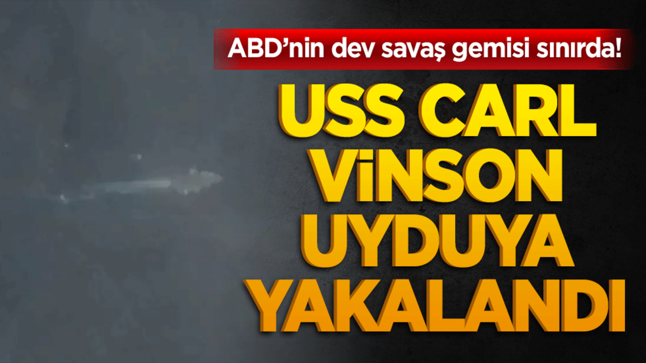 ABD’nin dev savaş gemisi İran sınırında! USS Carl Vinson uyduya yakalandı