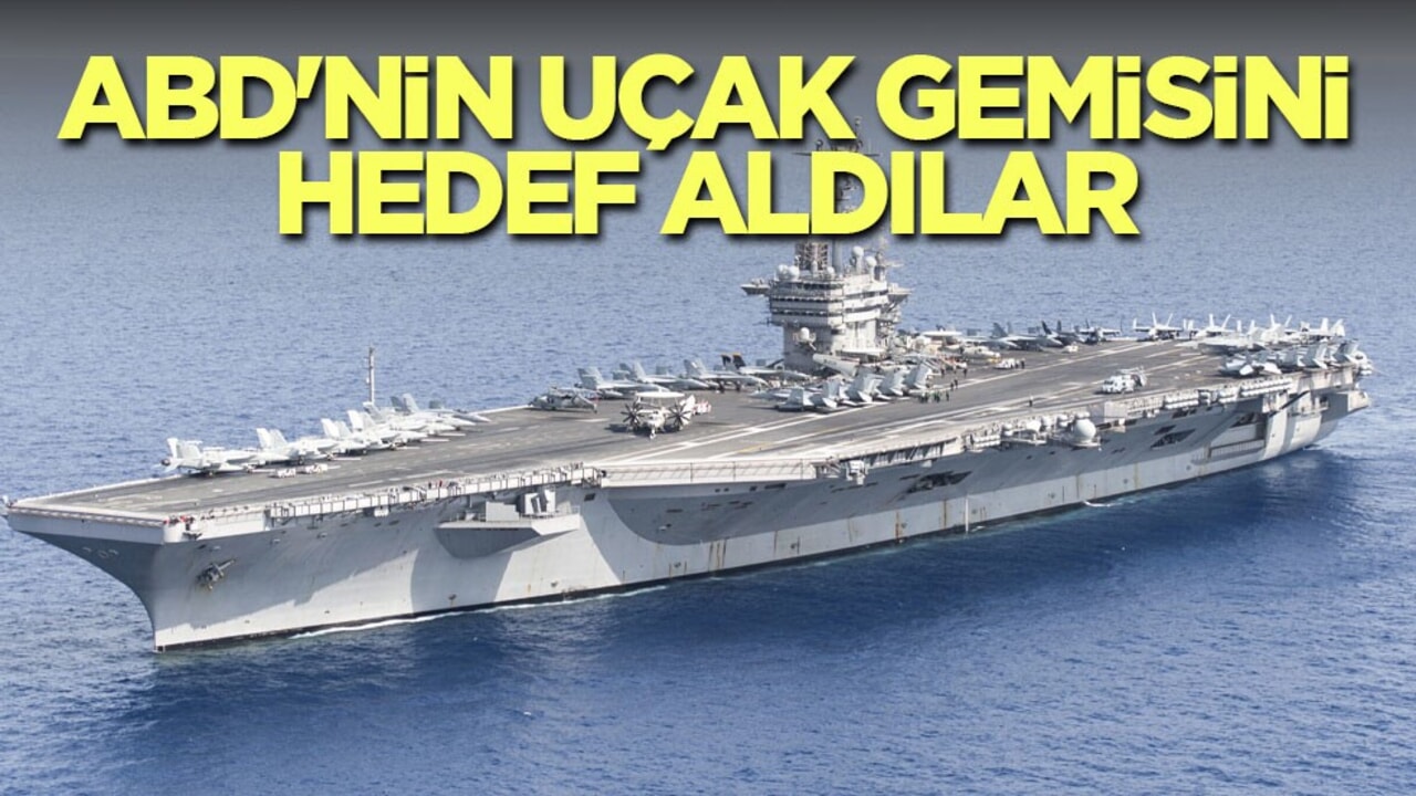 ABD'nin uçak gemisini hedef aldılar