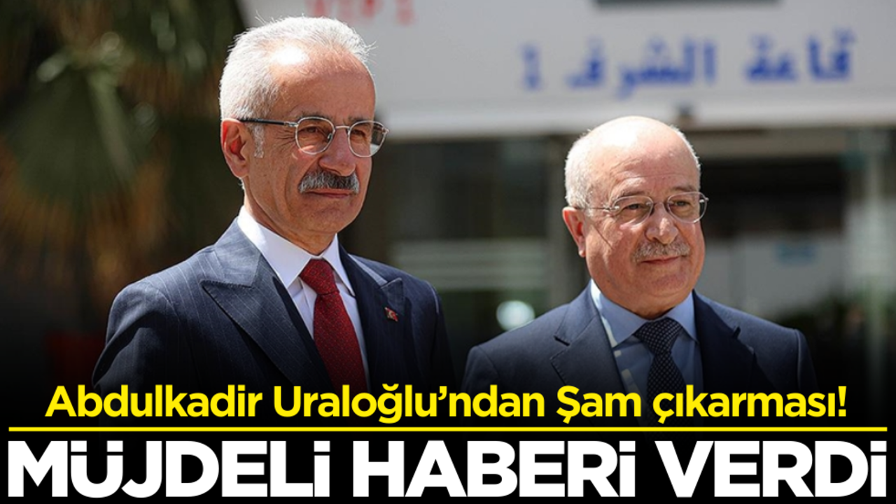 Abdulkadir Uraloğlu’ndan Şam çıkarması! Müjdeli haberi verdi