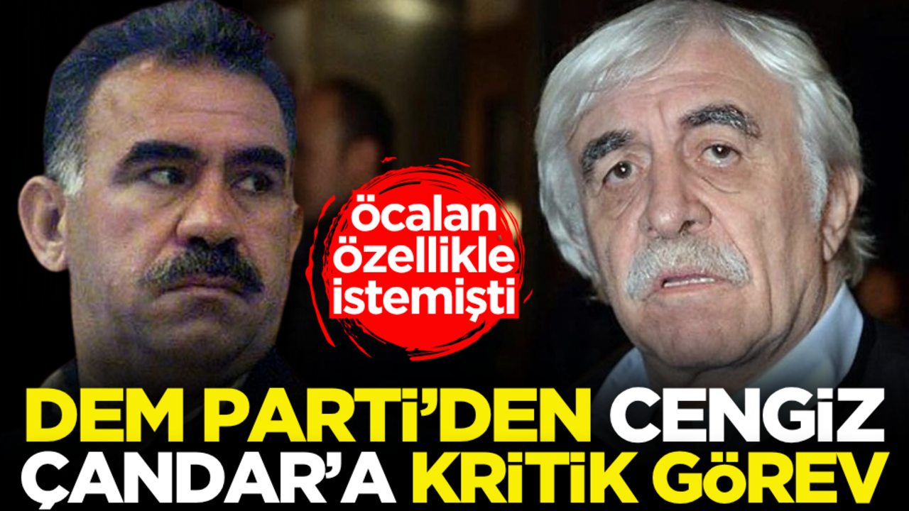 Abdullah Öcalan özellikle istemişti! DEM Parti’den Cengiz Çandar’a kritik görev