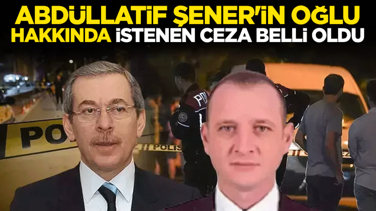 Abdüllatif Şener'in oğlu Bedirhan Şener hakkında istenen ceza belli oldu