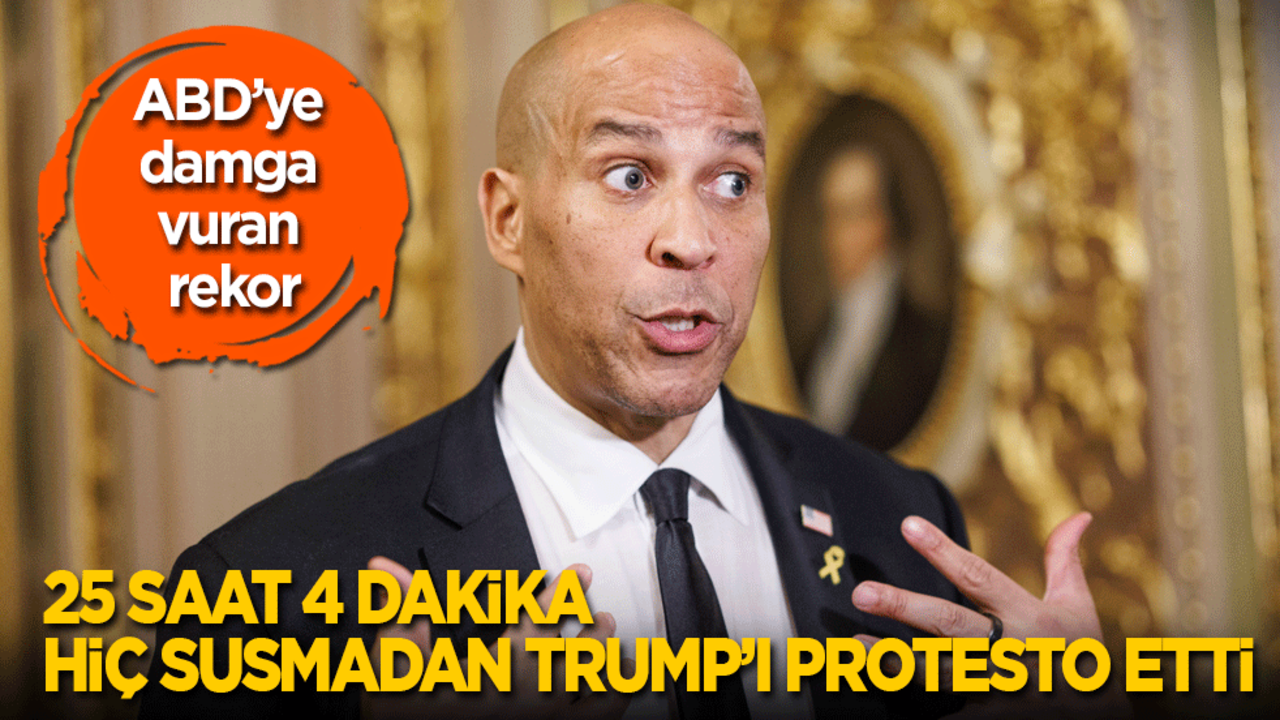 ABD’ye damga vuran rekor: 25 saat 4 dakika boyunca hiç susmadan Trump’ı protesto etti!