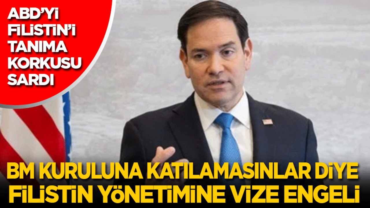 ABD’yi Filistin’i tanıma korkusu sardı: BM kuruluna katılamasınlar diye Filistin yönetimine vize engeli getirdiler