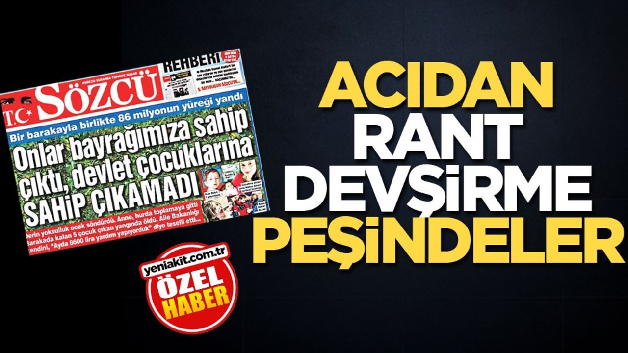 Acıdan rant devşirme peşindeler