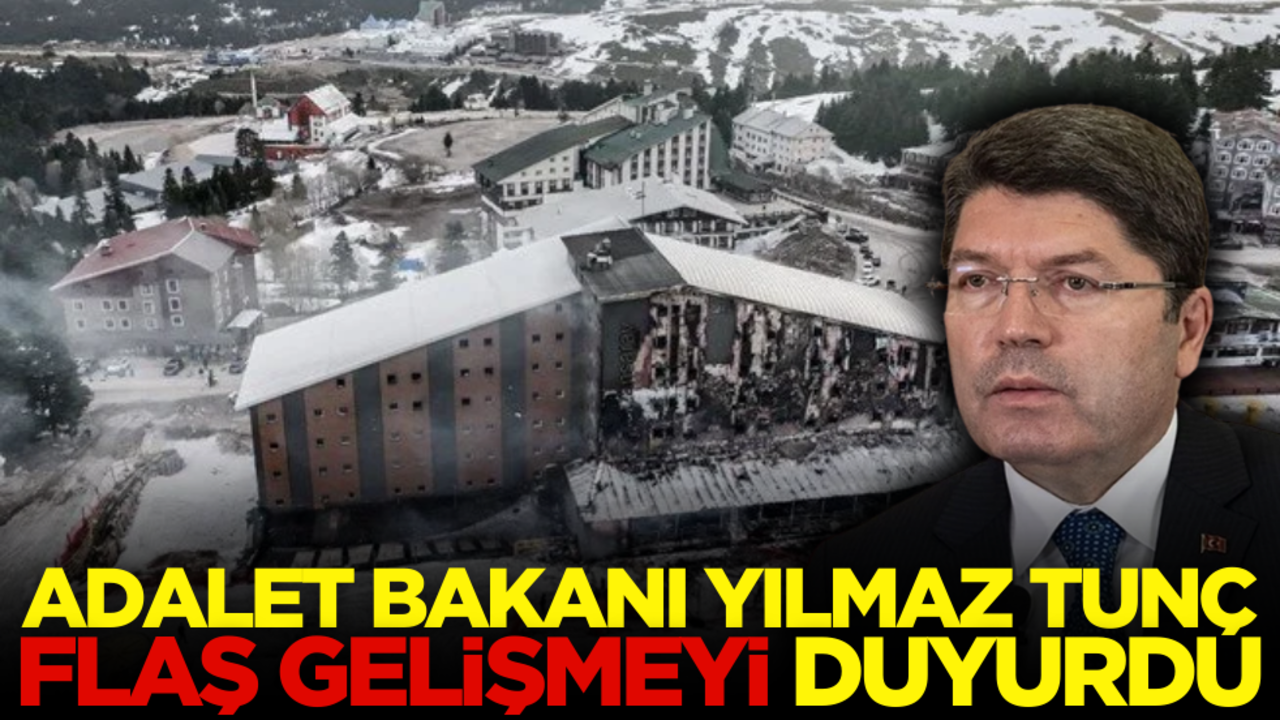 Adalet Bakanı Tunç, flaş gelişmeyi duyurdu! Bursa’daki otel yangınında 4 tutuklama