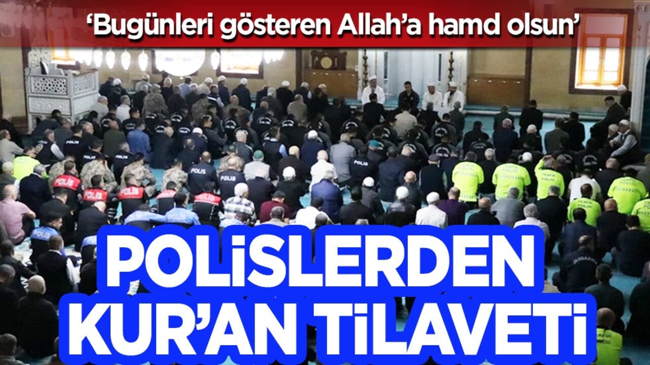 Adana'da Türk Polis Teşkilatı'nın yıl dönümü şehitler için mevlit okundu! Allah’a hamd olsun