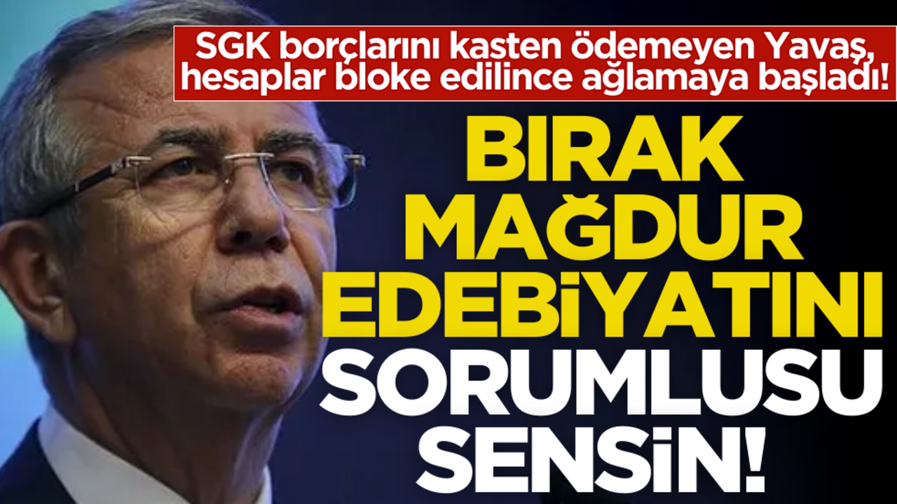 Ağlamaya başlayan Mansur’a yanıt gecikmedi! AK Partili isim: tek sorumlusu sizsiniz!