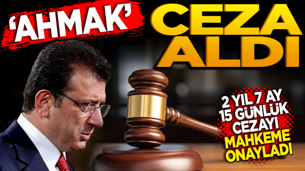 ‘Ahmak’ ceza aldı! 2 yıl 7 ay 15 gün hapis cezasını mahkeme onayladı