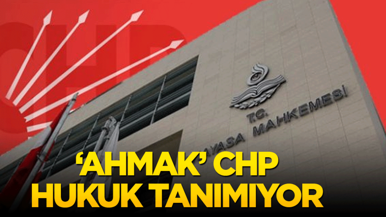 ‘Ahmak’ CHP hukuk tanımıyor