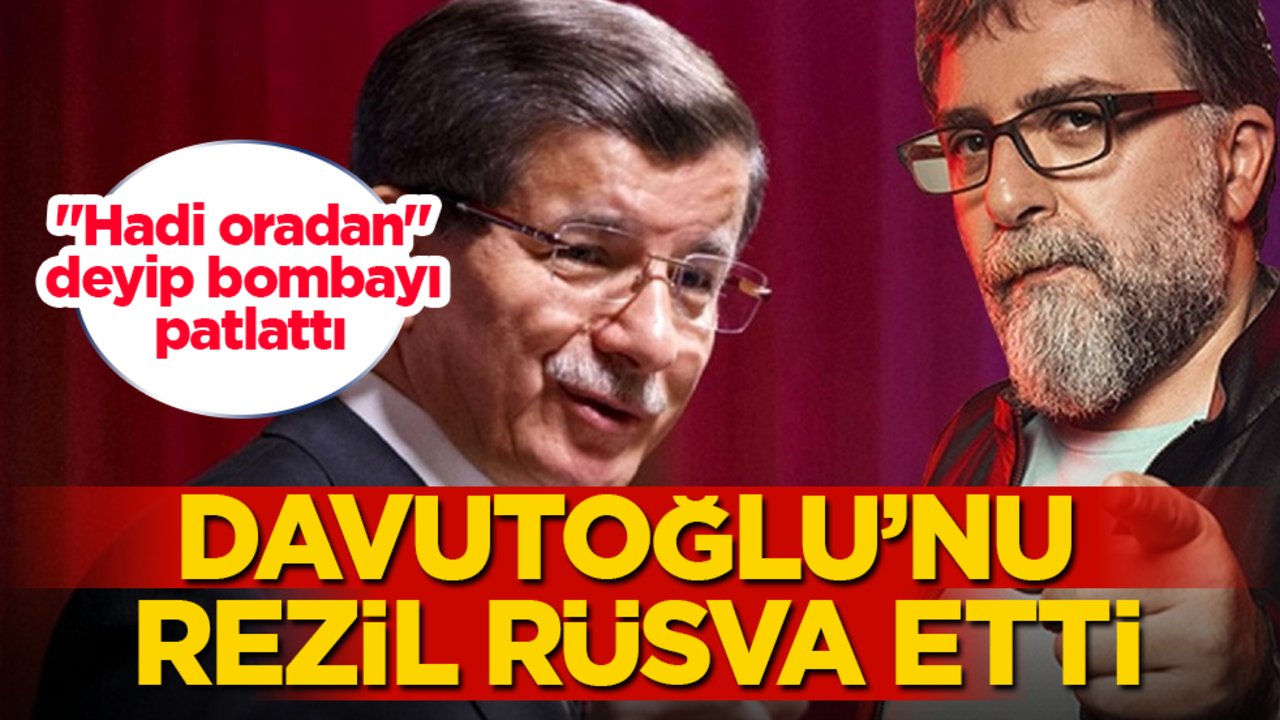 Ahmet Hakan, Davutoğlu’nu rezil rüsva etti! "Hadi oradan" deyip bombayı patlattı
