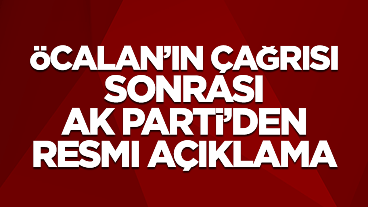 AK Parti Sözcüsü Ömer Çelik'ten İmralı'nın silah bırakmasına ilk yorum
