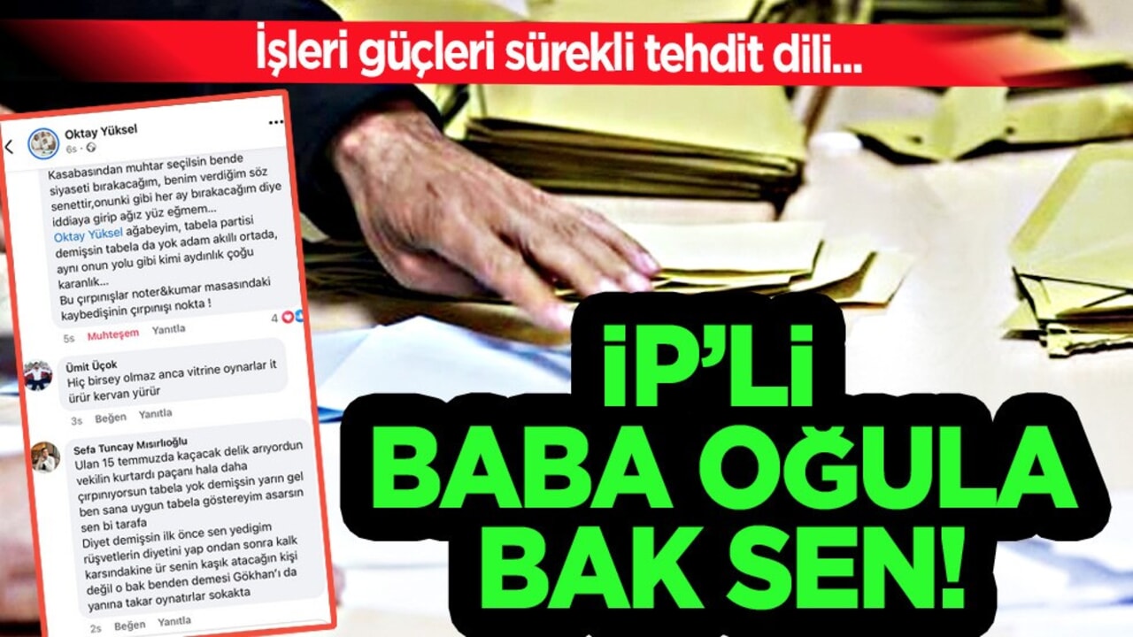 AK Partili danışmanı tehdit eden İYİ Partili baba oğuldan yorumlar arka arkaya geldi!