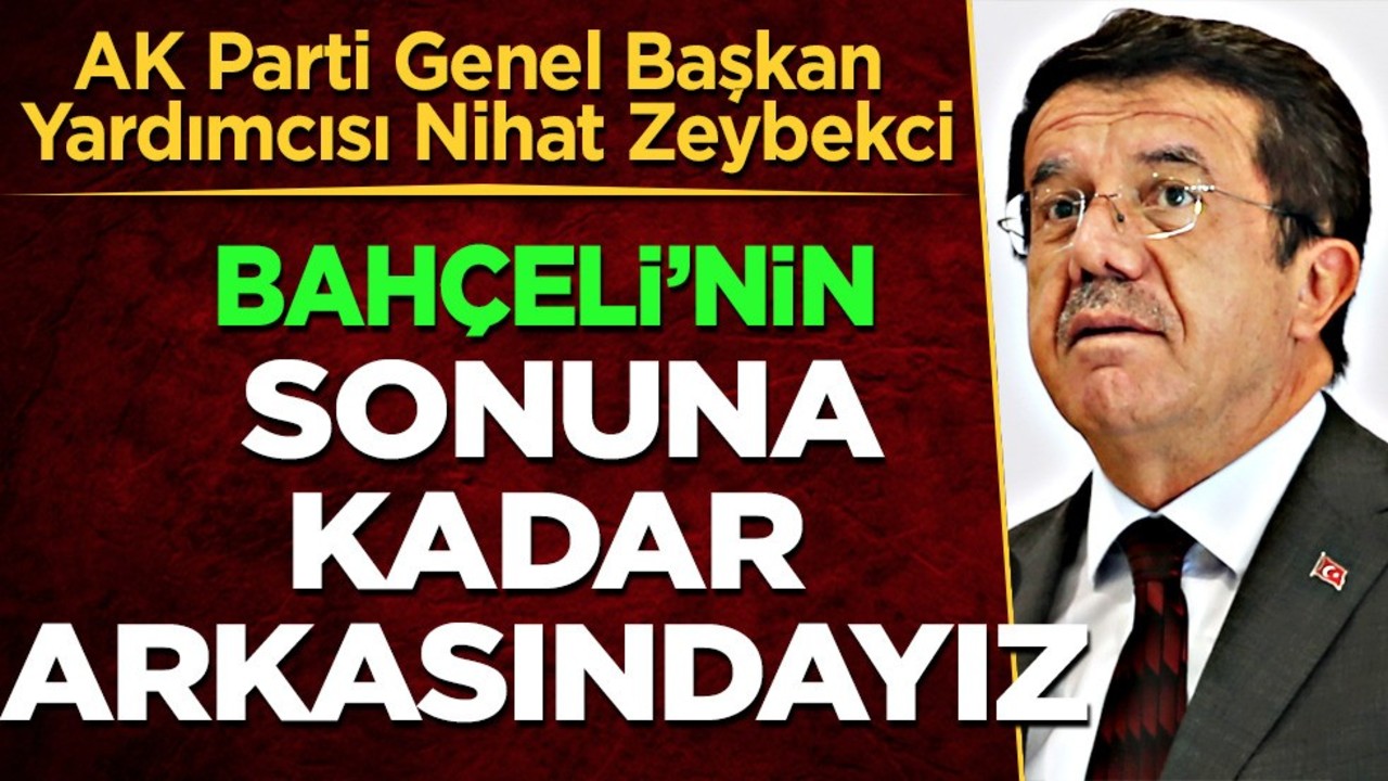 AK Partili Zeybekci: Devlet Bahçeli'nin açıklamalarının sonuna kadar arkasındayız!
